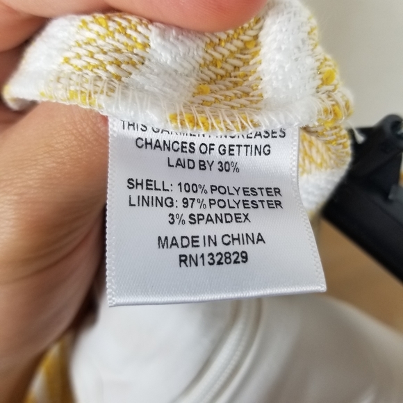 NWOT LPA Dress 691 in Creamsicle Striped Tweed - Picture 7 of 8